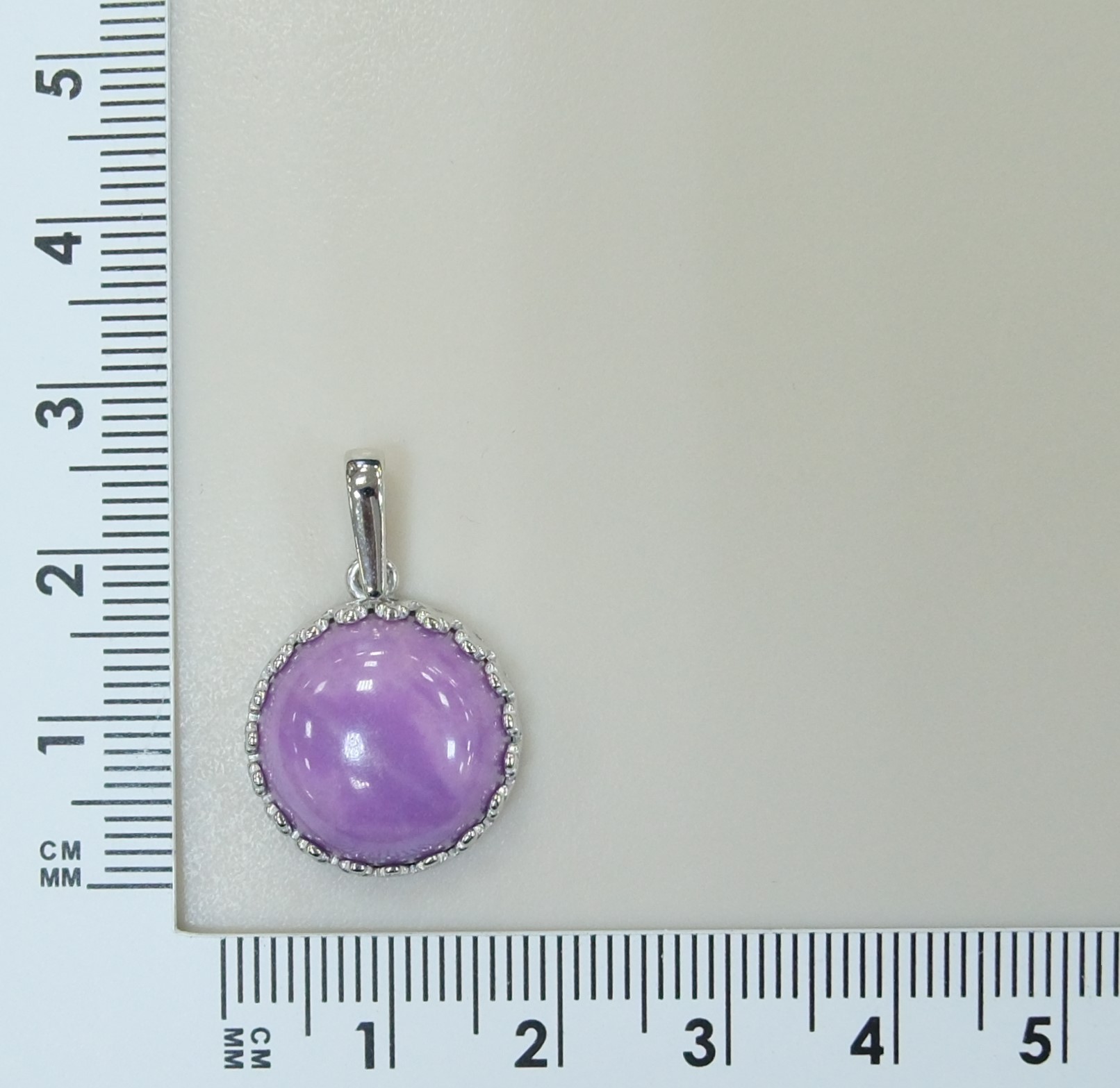 Серебряная подвеска с фосфосидеритом